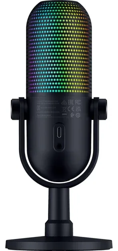 【RAZER】Seiren V3 Chroma Razer Microfone Seiren V3 Chroma – RGB USB com toque para mudo
