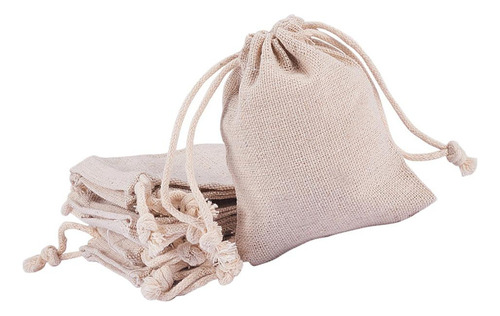 30 Unids Natural Con Cordón Bolsita Organizador Para Joyas,