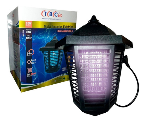 Farol Lámpara Mata Moscas Mosquitos Eléctrico 20w Tbcin 