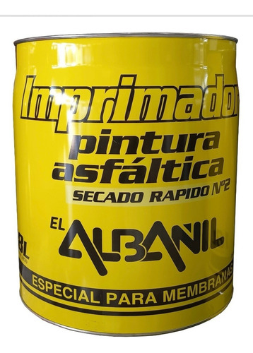 Pintura Asfaltica Base Solvente X 18 Lts Secado Rapido