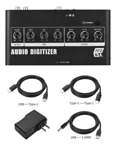Convertidor De Audio, Salida Analógica A Digital, Conversor,