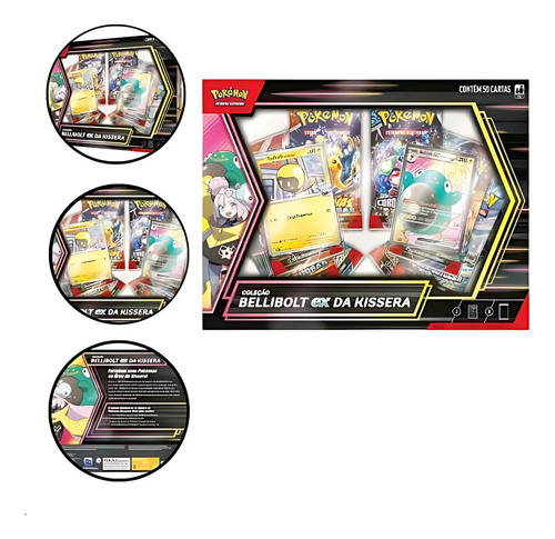 Box Pokemon Coleção Bellibolt Ex Da Kissera Amigos D Jornada Idioma Português