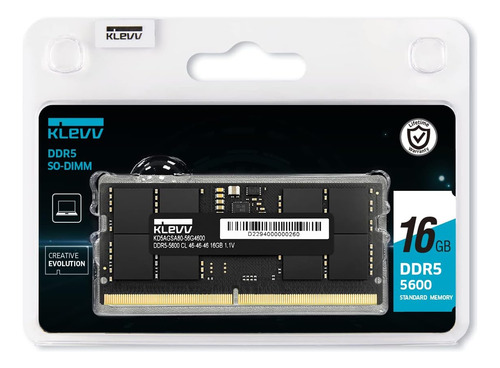 Klevv Ddr5 16 Gb (1 X 16 Gb) 5600 Mhz Cl46 A-die 1.1 V Sodim
