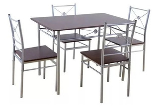 Set De Mesa +4 Sillas Promocion Comedor 4 Puestos + Envio