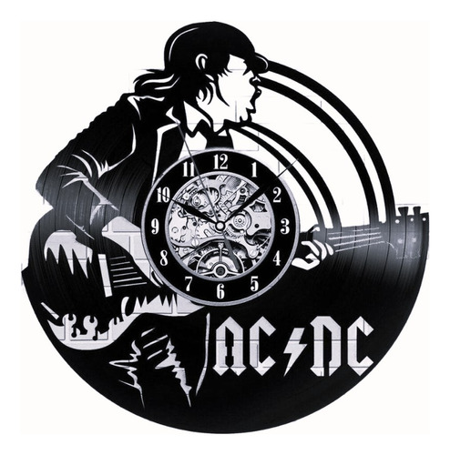 Reloj Corte Laser 2079 Acdc Guitarrista