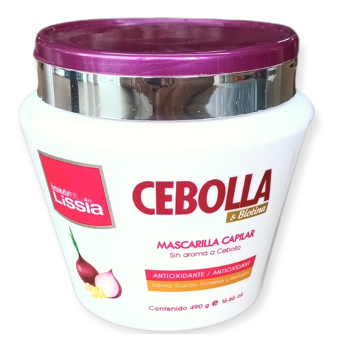 Mascarilla Capilar Cebolla Lissia X490 - g a $45