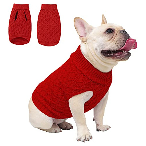 Suéter De Cuello Alto Para Perro, Suéteres Clásicos De Punto