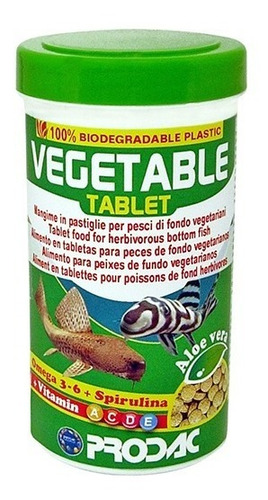 Prodac Vegetable Peces Hervivoros De Fondo 60g Vieja De Agua