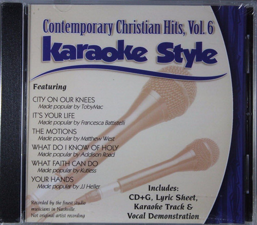 Cd:daywind Karaoke Style: Contemporary Christian V.6