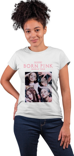 Blusa Playera Blackpink Born Pink Tour Kpop Mujer/niña  