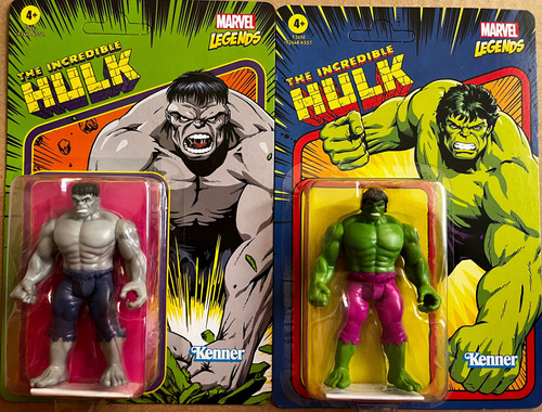 Set Hulk Avengers Marvel Legends Retro Kenner 3.75