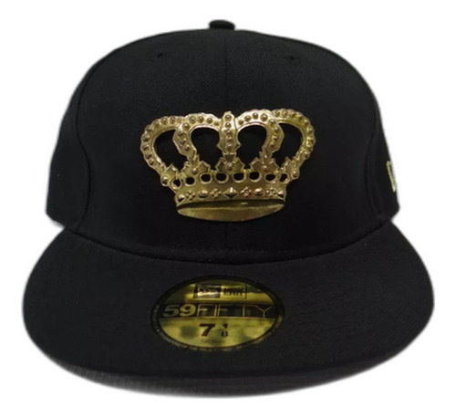 Gorra New Era Negra Con Logo Tipo De Corona 7 1/8 56.8cm 