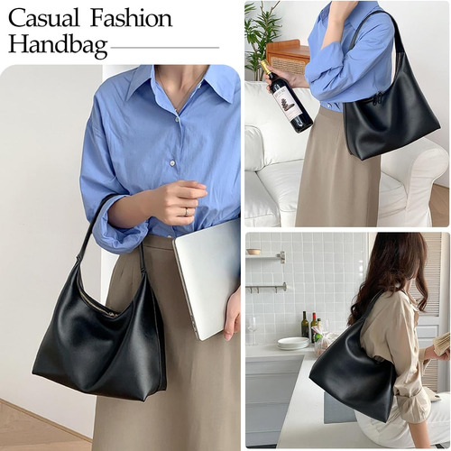 Bolsos Hobo De Cuero Para Mujer, Pequeño Bolso De Hombro Sua