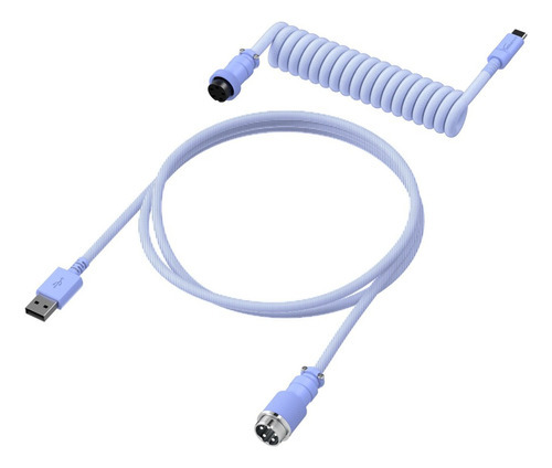 Cable En Espiral Usb-c Hyperx - Colores Color del teclado Lila