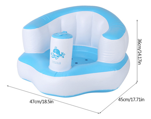Sofá Inflable Para Bebés, Con Bomba Integrada, Silla De Baño