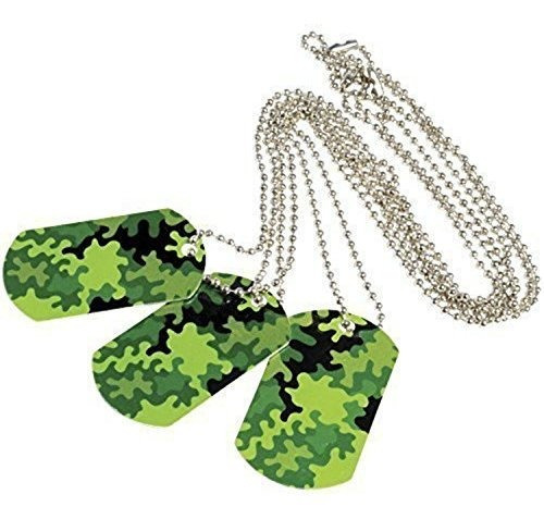 Camuflaje Camo Dog Tags Metálicas (lote De 12).