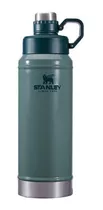 Termo Stanley Classic 940ml con tapón cebador - Negro — Aventureros