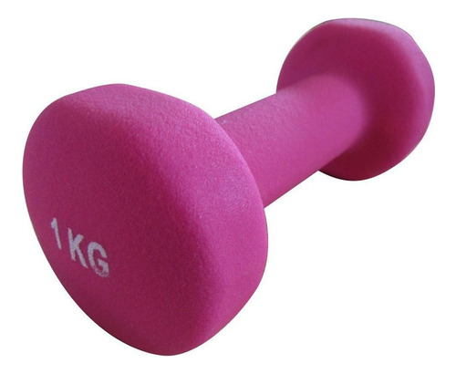 Haltere Ferro Fundido E Neoprene Rosa Pelegrin Pel-001db 1kg