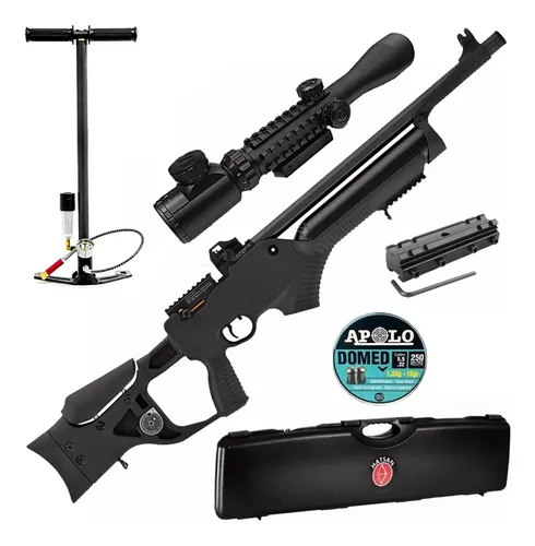 Rifle Pcp Hatsan Barrage Semiauto + Inflador Mira Ir Estuche