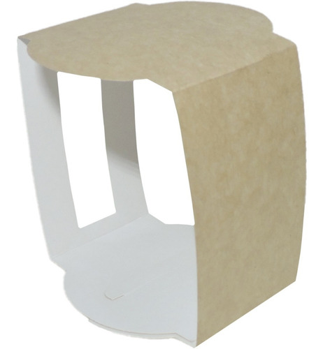 Imagen 5 de 6 de Soporte Para Taza Taz4 X 10u Packaging Blanco Madera