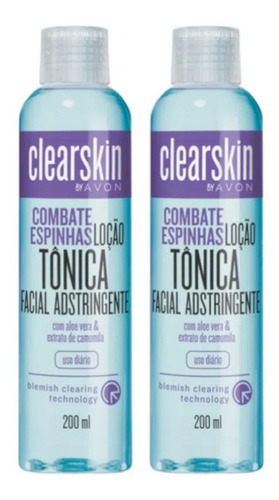 Loção Tônica Facial Adstringente Clearskin (2 Unidades) Avon