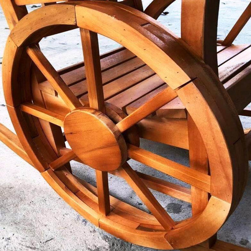 Roda De Carroça Para Decoração De Madeira Móveis Rusticos Bv