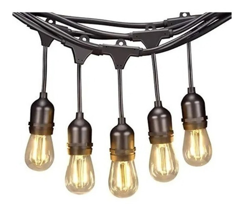 Imagen 7 de 8 de Pack X10 Ampolletas Retro Led Vintage Luz Calida 4w Guirnald