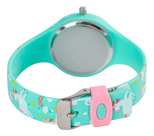 Reloj Niños Unicornios Celeste Kenox