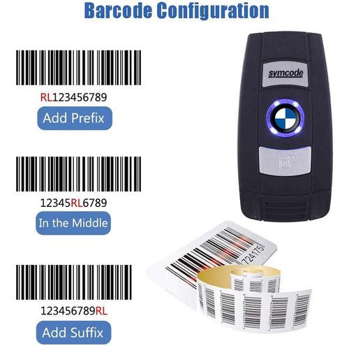 Symcode Scanner De Código De Barras Bluetooth Scanner De