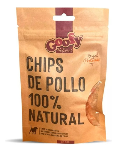 Snack Natural Goofy Perros Chips De Pollo 60gr