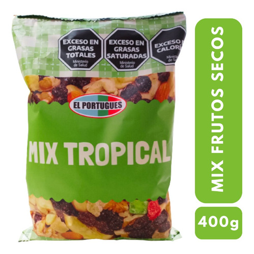 Mix Tropical De Frutos Secos X 400g - El Portugues -