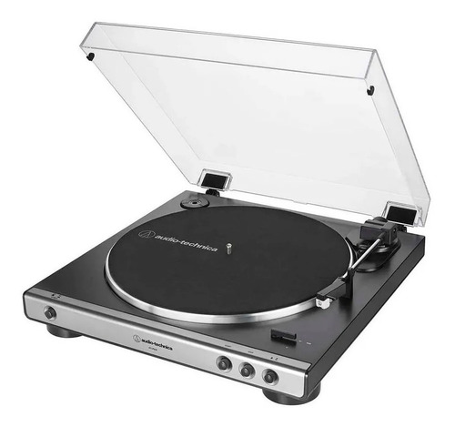 Imagem 1 de 3 de Toca Disco Audio Technica Lp60x Automático Grafite At-lp60x