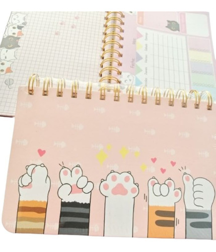 Libreta Planner Gatito - Papelería Kawaii