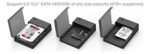 Ventilador Sabrent Docking EC-DFFN Usb 3.0 A 2.5 e 3.5 Hdd