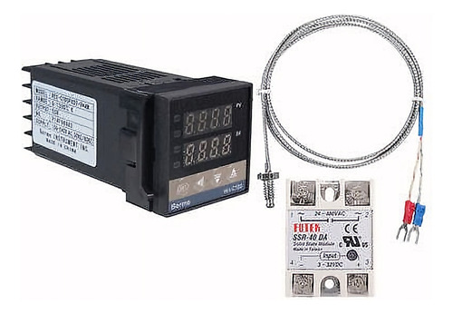 Controlador De Temperatura Digital Pid Rex-c100 + K Sonda Te