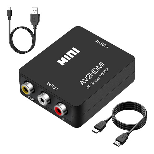 Amtake Convertidor Rca A Hdmi, P Rca Compuesto Cvbs Av A