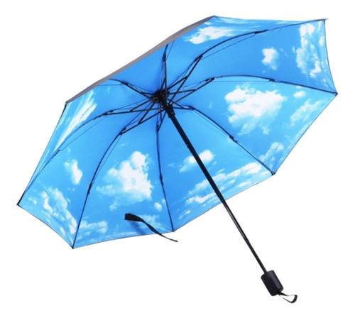 Paraguas Sombrilla Con Filtro Uv Resistentes De 8 Varillas