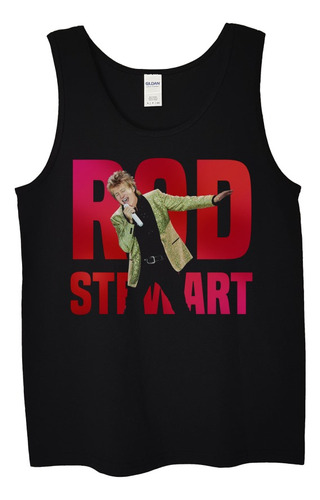 Polera Musculosa Rod Stewart Logo Singing Rock Abominatron