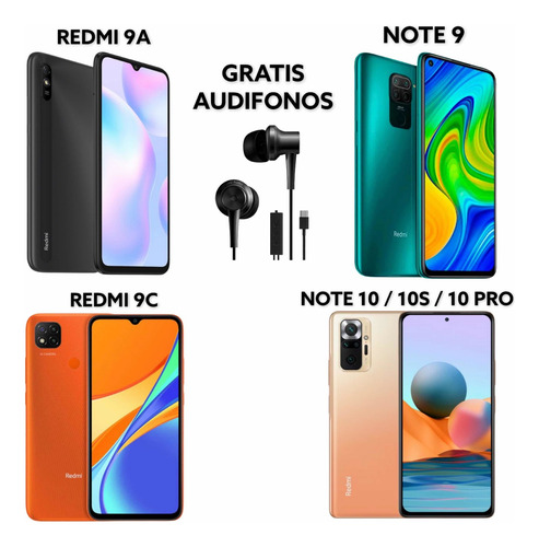 Imagen 3 de 4 de Xiaomi Redmi 9a/ Redmi 9t/ Note 10s/ Note 10 Pro/ Mi 11 Lite