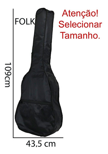 Imagem 1 de 2 de Capa Bag Para Violão Simples