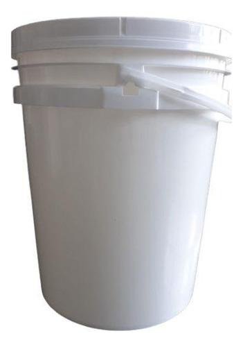 Balde Nastripack Balde para óleo mineral 20 litros alça plástica com tampa branco 20 L
