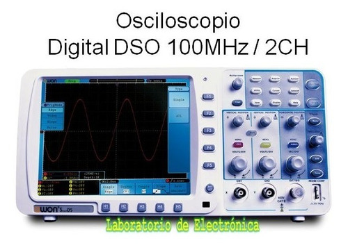 Osciloscopio Digital 100mhz / 2ch Sds7102v Tft Color 8 PuLG