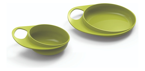 Set Plato Y Bowl Bebé Apto Microondas Libre Bpa