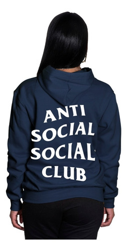 Blusa Moletom Anti Social Club Blusa De Frio Canguru Oferta