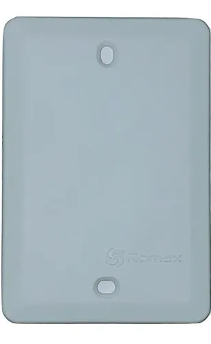 Pack X10 Tapa Ciega Rectangular Para Caja De Luz 11x7.5 Bco