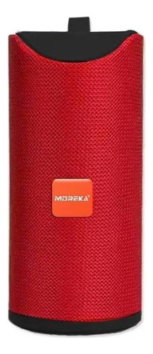 Bocina Moreka GT-113 portátil con bluetooth waterproof roja 