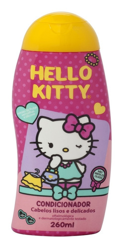 Condicionador Cabelo Lisos Hello Kitty 260ml Cia Da Natureza