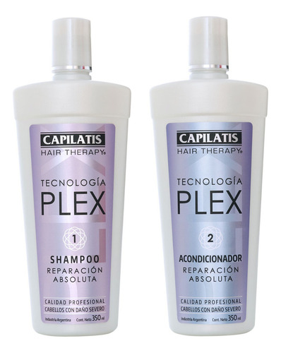 Shampoo + Acondiconador Capilatis Plex Reparacion Absoluta
