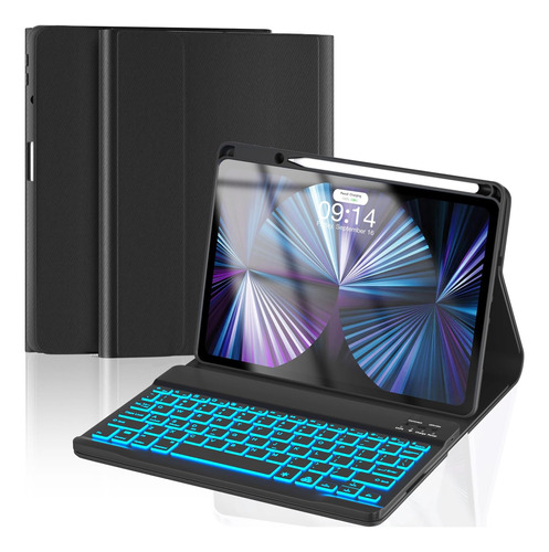 Funda Con Teclado Oyeeice / Para iPad 11  / Black