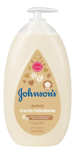 Crema Corporal Bebé JOHNSON'S Avena 800 ML